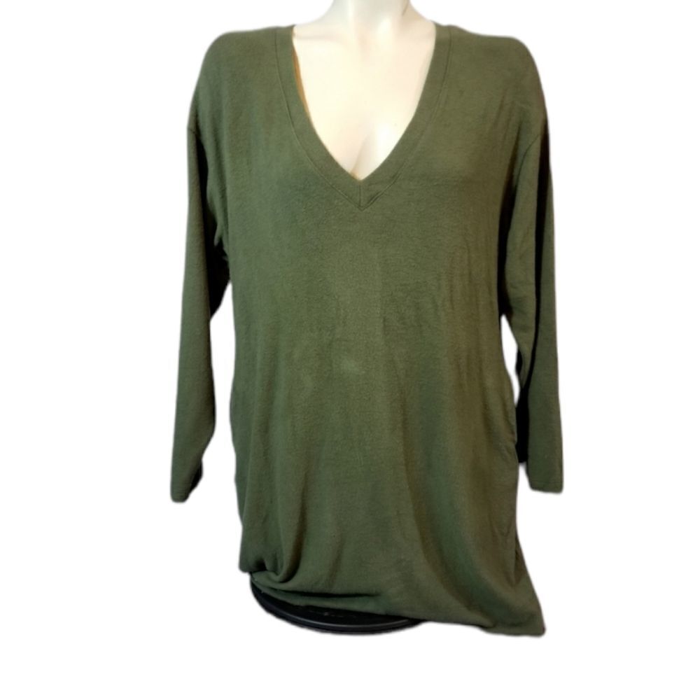 Socialite Green Shirt/Sweater Dress Size Small